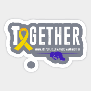 Together - Pediatric Cancer Awareness Sticker